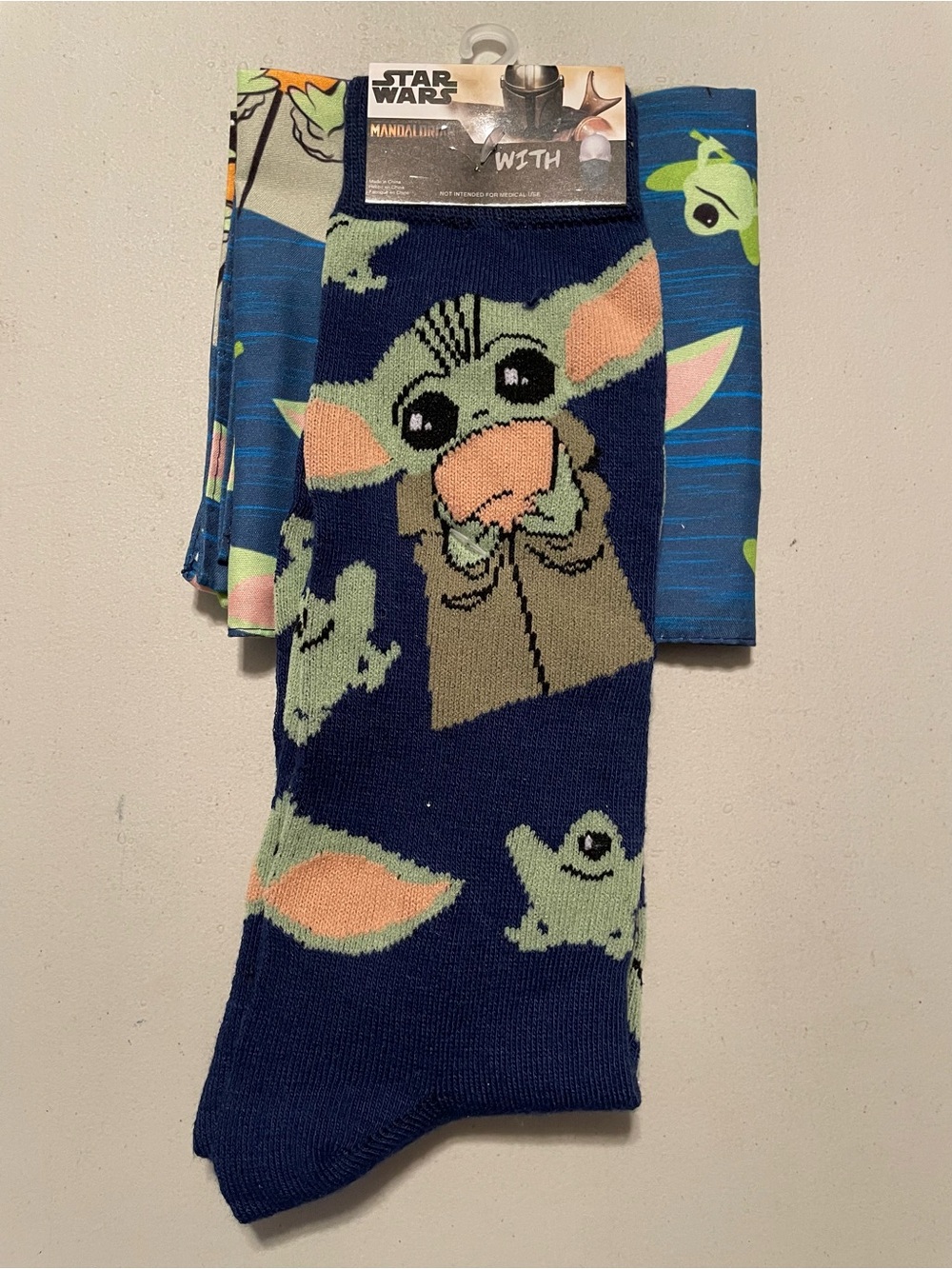 Star Wars The Child (Grogu) Adult socks and bandanna New